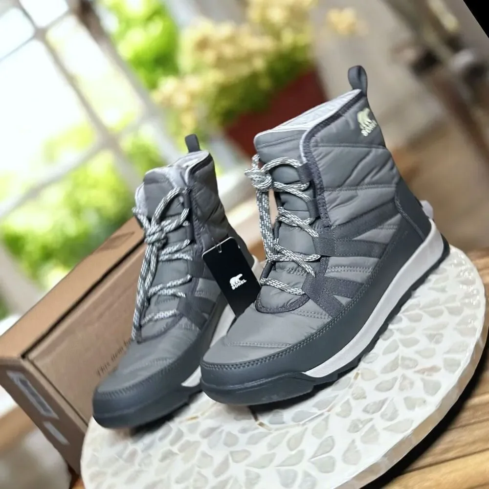 Sorel Whitney II Insulated Short Waterproof Winter Snow Boots Lace Up Women’s 8